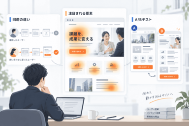 サイトCVR改善・分析の支援イメージ